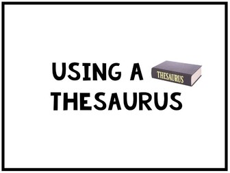 Using A Thesaurus To Enhance Sentences | ASCtom