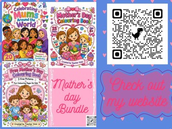 Mother’s Day Coloring Pages Bundle | Coupons, Awards, Certificates & Fun Pages
