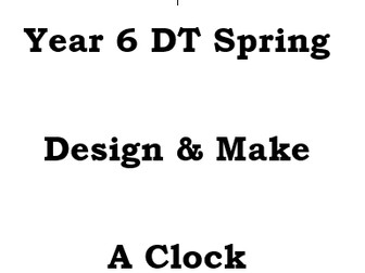 DT- making clocks booklet
