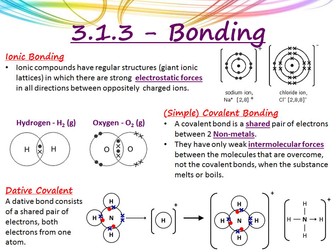 AQA - 3.1.3 Bonding Revision