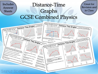 Distance-Time Graphs - GCSE Physics Worksheets