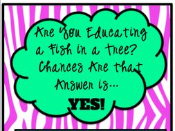 Professional Development Book Study -- Are You Educating a Fish in a Tree?