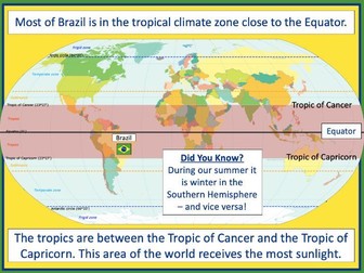 Investigating Brazil's weather and climate - KS2