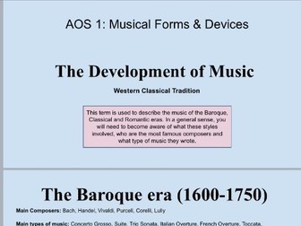 WJEC GCSE Music Course PowerPoint