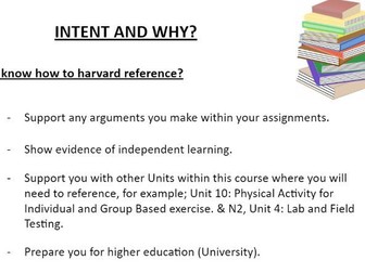 BTEC LEVEL 3 HARVARD REFERENCING RESOURCE PACK