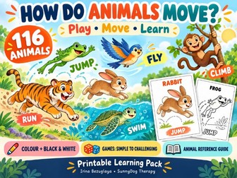How Do Animals Move? — 116 Animals for Play, Learning and Language Development