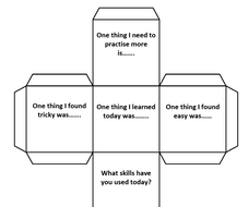 plenary dice template editable by mulroym teaching