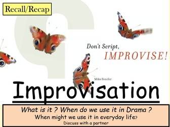 Year 9 Drama Lessons - Improvisation