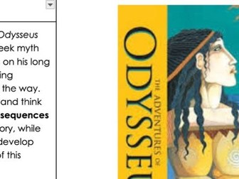 Reading into  Writing Unit - Odysseus Y4