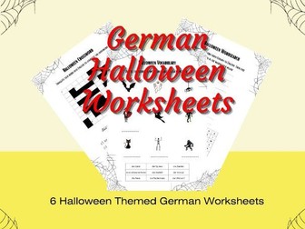 German Halloween  Worksheets Activity