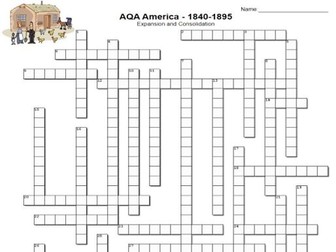 AQA America 1840-1895 crossword