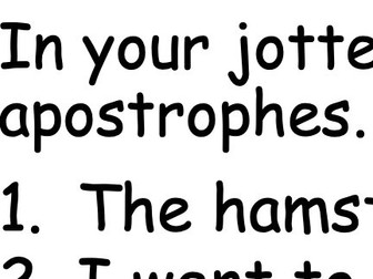 Apostrophes Powerpoint with Activity