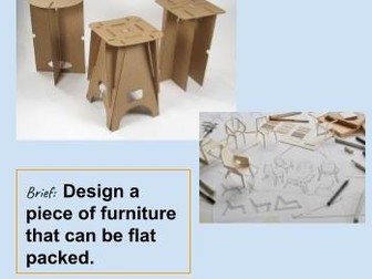 Flat Pack Cardboard Furniture Project