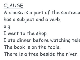 Phrases and Clauses