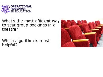 Workshop 3 - Theatre Bookings (Bin-Packing)