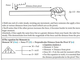 Moments IGCSE/GCSE/A-Level
