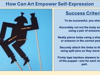 How Can Art Empower Self-Expression? – Articulated Puppet-Making Lesson (KS3)
