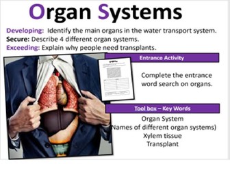 Topic 7A - Organ Systems