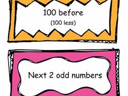 Number of the Day cards (scrappy border)
