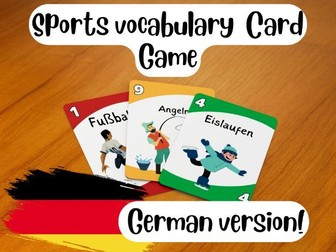 Vocabulary UNO: Sports (German)