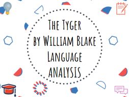 The Tyger By William Blake Language Analysis Romanticism Poetry English Gcse - 