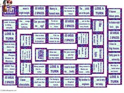 Nouns and Articles Animated Board Game