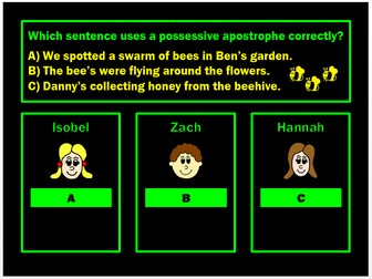 Apostrophes Powerpoint Game by Grammatickx