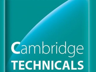 OCR Cambridge Technicals 2016 Unit 1 Full Delivery Worksheets