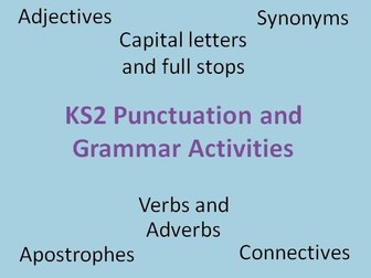KS2 Punctuation and grammar activities