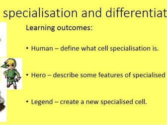 NEW AQA (8461) Cell Specialisation and Differentiation (Biology Trilogy)