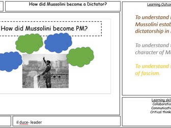 How did Mussolini establish power