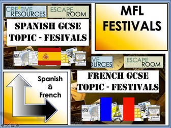 MFL Escape Rooms - GCSE Topic: Festivals