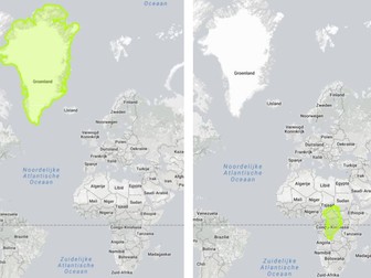 Discovering the true size of countries & map projections using a digital map and GIS
