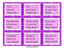Future Simple with Going To Cards 4 Pages = 36 Cards