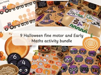 Spooky Little Learners | Halloween EYFS Maths & Fine Motor Activity Bundle