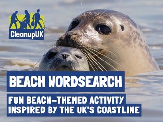 Beach Wordsearch Sheet - CleanupUK