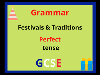 French perfect tense - festivals