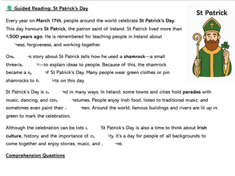 St Patrick's Day Guided Reading