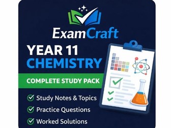 Year 11 Chemistry Study Pack + Exam Practice