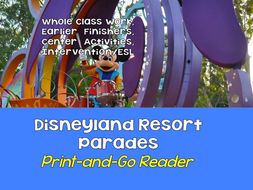 Print-and-Go Reader: 5-9 - Disneyland Resort Parades SPaG, Non-Fiction, CCSS Lessons for Centers