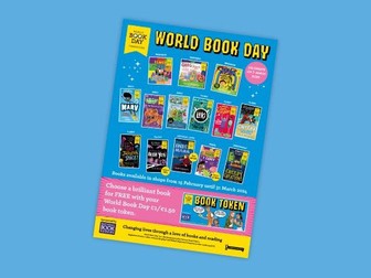 World Book Day 2024 £1/€1.50 books poster for Early Years and Primary settings