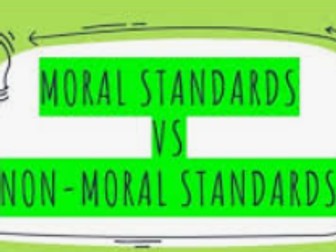 Moral Standards versus Non-moral Standards