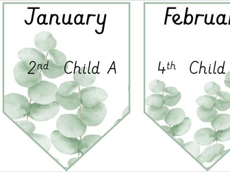 Natural Birthday Display