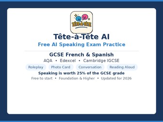 GCSE French & Spanish Speaking Exam Practice — Free AI Mock Exams (AQA, Edexcel, IGCSE)