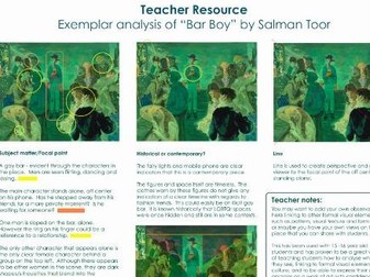 Analysis  - How to analyse a work of art