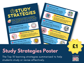 Study Strategies Poster