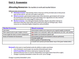 igcse economics revision teaching resources