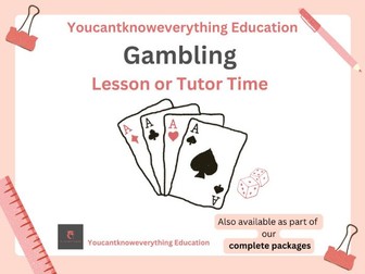 Gambling PSHE Lesson
