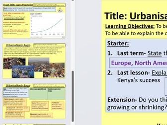 Geography KS3 Africa SOW- Whole module (11 lessons) including mid-module essay 8-mark exam question