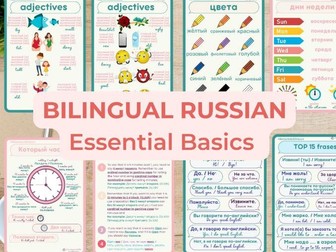 Bilingual RUSSIAN Language BASICS flashcards